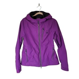 Sierra Designs Purple Active Hiking Hooded Jacket Waterproof Fur Lining